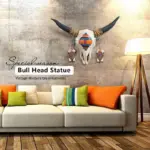 3D Bull Head Statue