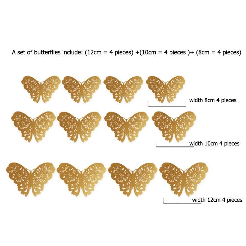 3D Butterfly Wall Stickers | Perfect for Weddings -  - #tag1#