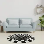 3D Carpet Vortex Illusion Design Modern Rug tag1
