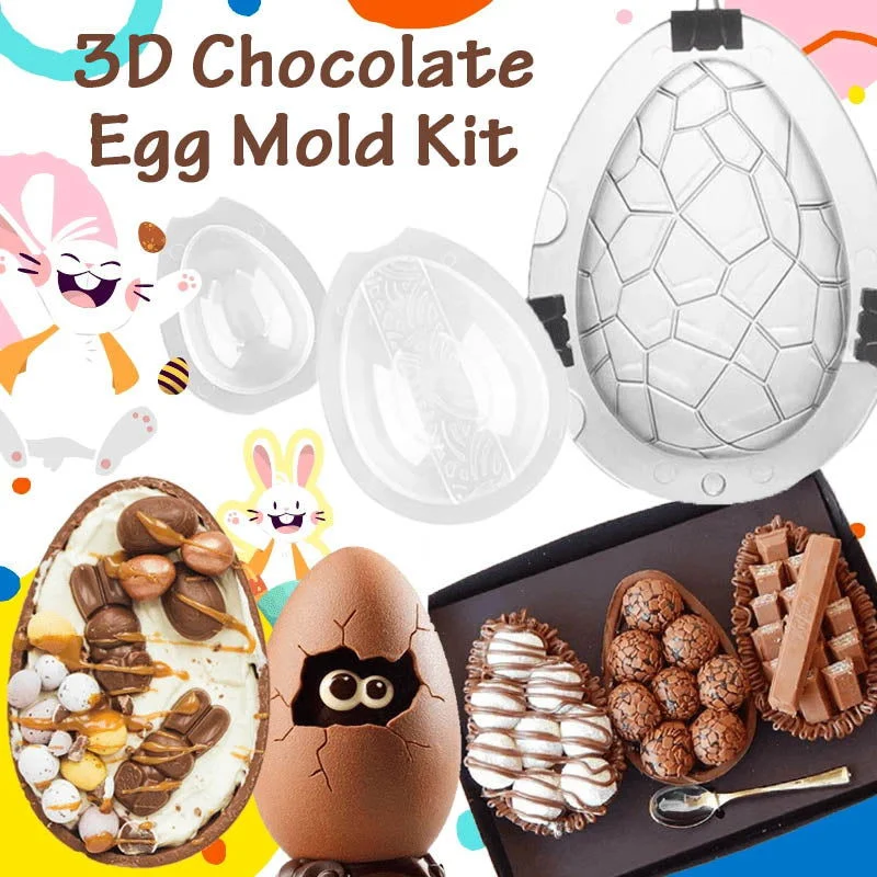 3D Chocolate Egg Mold Kit -  - #tag1#
