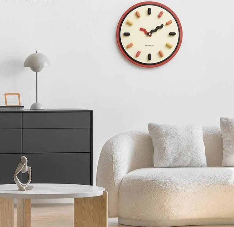 3D Creative Nordic Silent Wall Clock for Livingroom -