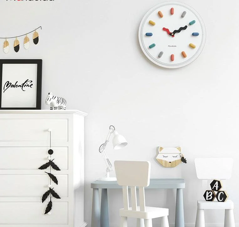 3D Creative Nordic Silent Wall Clock for Livingroom -
