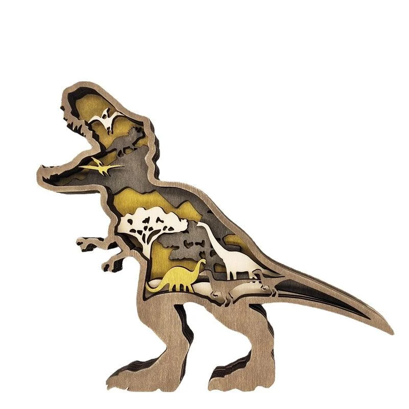 3D Creative Wooden Animal Carving Handcraft Gift -  - #tag1#