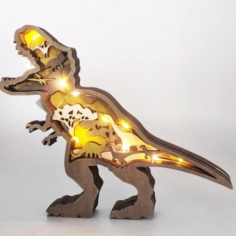 3D Creative Wooden Animal Carving Handcraft Gift -  - #tag1#