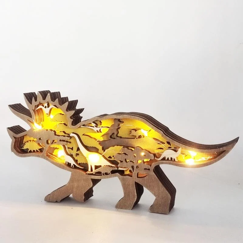 3D Creative Wooden Animal Carving Handcraft Gift -  - #tag1#