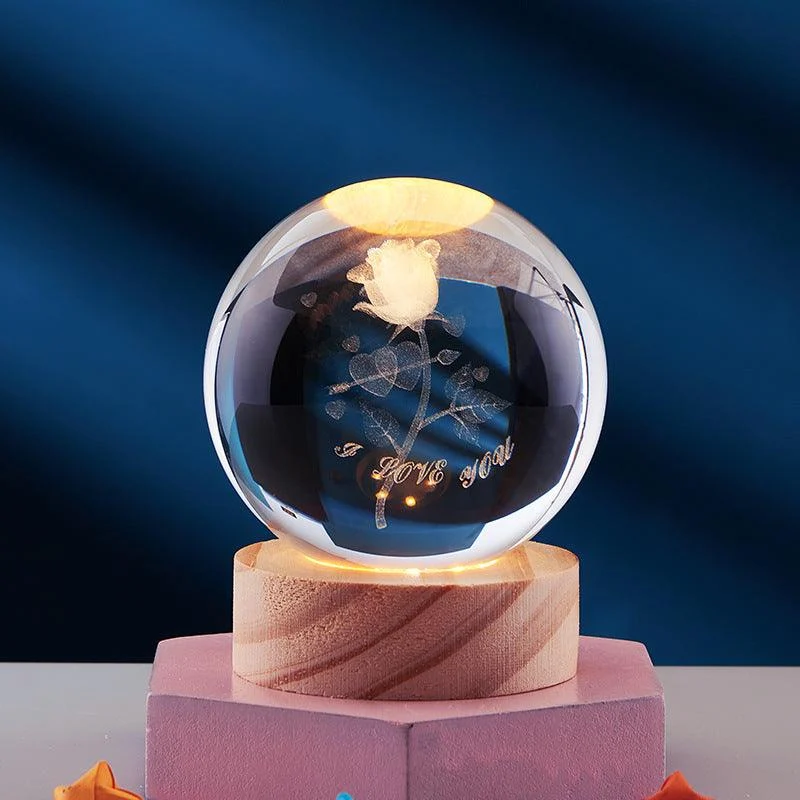 3D Crystal Night Light -  - #tag1#