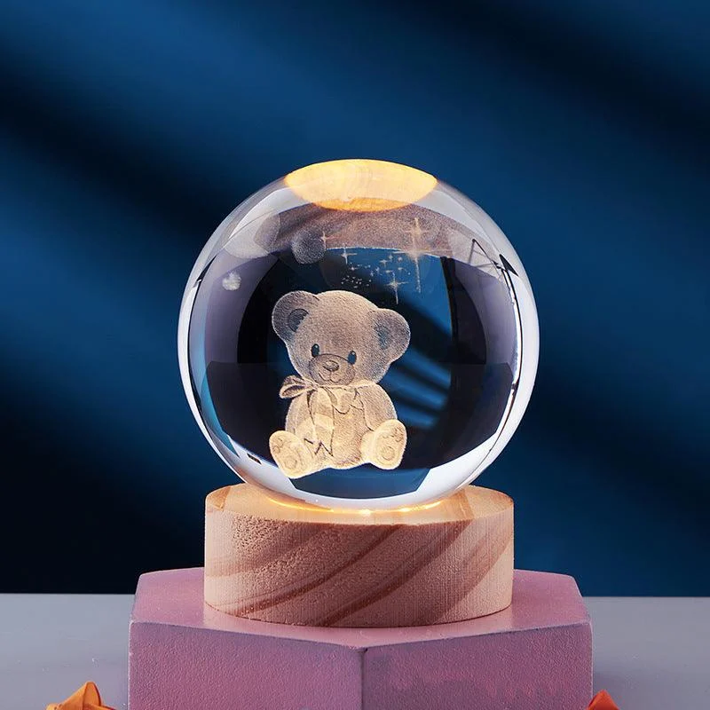 3D Crystal Night Light -  - #tag1#