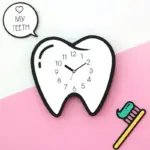 3D Decoration Clock for Dentist Clinic