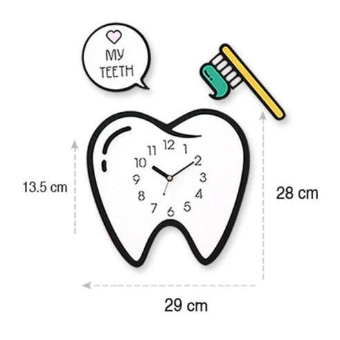 3D Decoration Clock for Dentist Clinic -