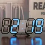 3D Digital Wall Clock Decor tag1