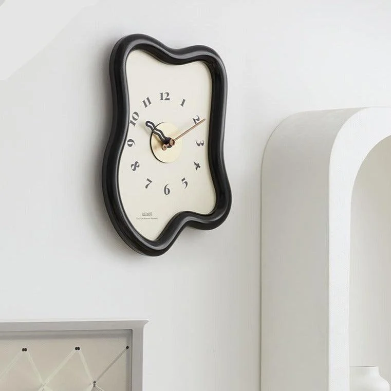 3D Distorted Wall Decoration Clock for Lounge -