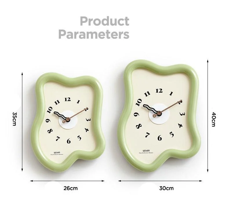 3D Distorted Wall Decoration Clock for Lounge -