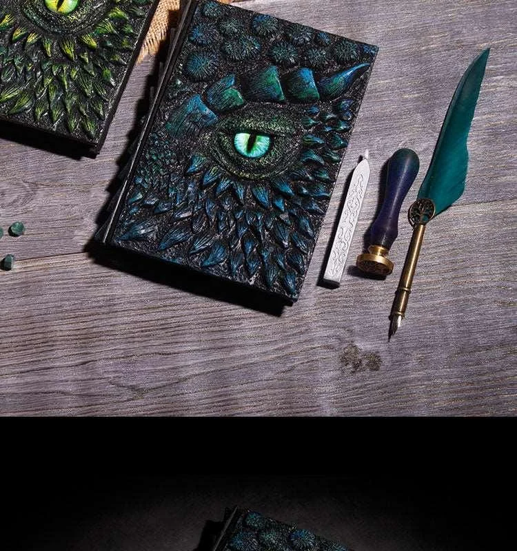 3D Dragon Hardcover Embossed Journal -