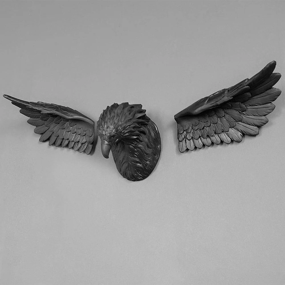 3D Eagle Head Wall Statue -