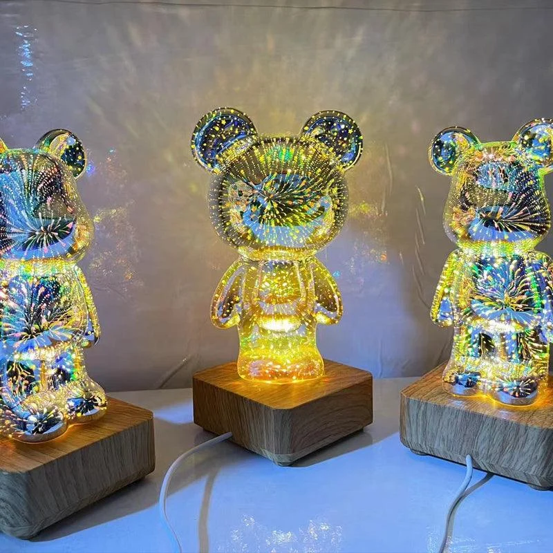 3D Fireworks Bear Lights -  - #tag1#
