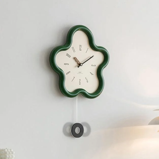 3D Flower Pendulum Clock for Bedroom -