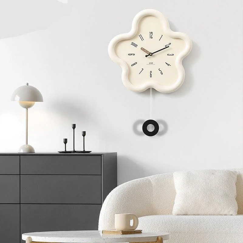 3D Flower Pendulum Clock for Bedroom -