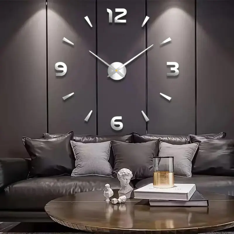 3D Frameless Large Wall Clock tag1