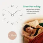 3D Frameless Large Wall Clock tag1