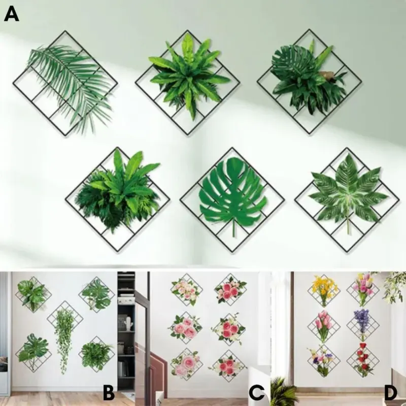 3D Green Plant Wall Sticker tag1