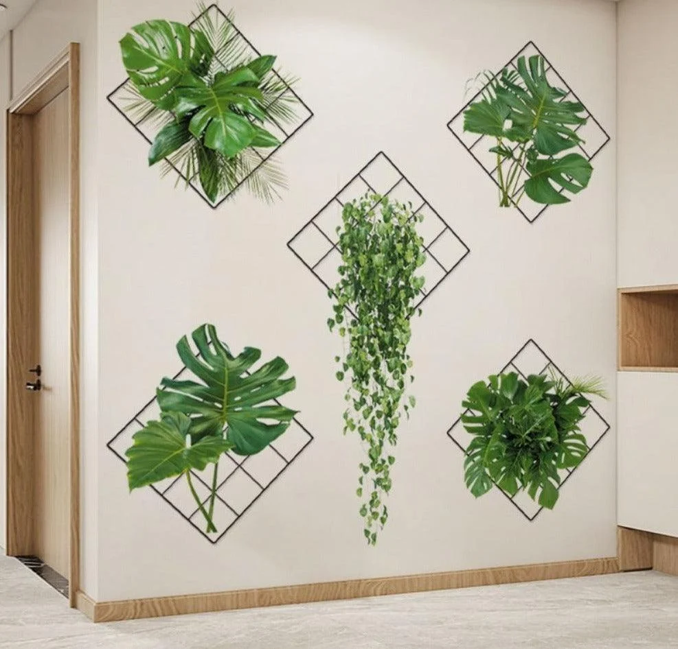 3D Green Plant Wall Sticker -  - #tag1#