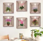 3D Green Plant Wall Sticker tag1