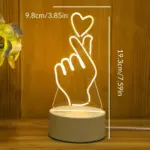 3D Illusions LED lamp My motif tag1