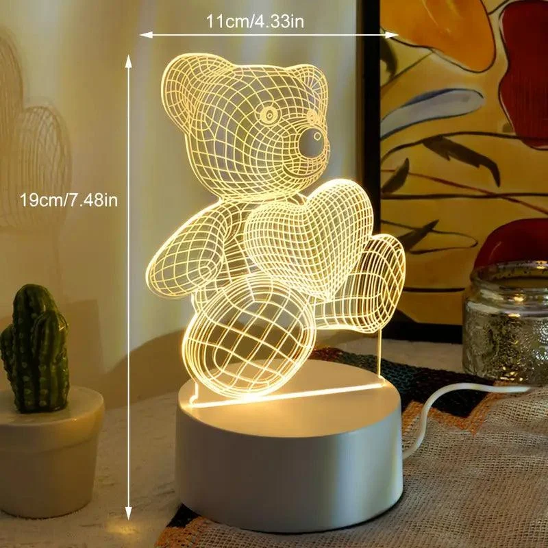 3D Illusions LED lamp My motif -  - #tag1#