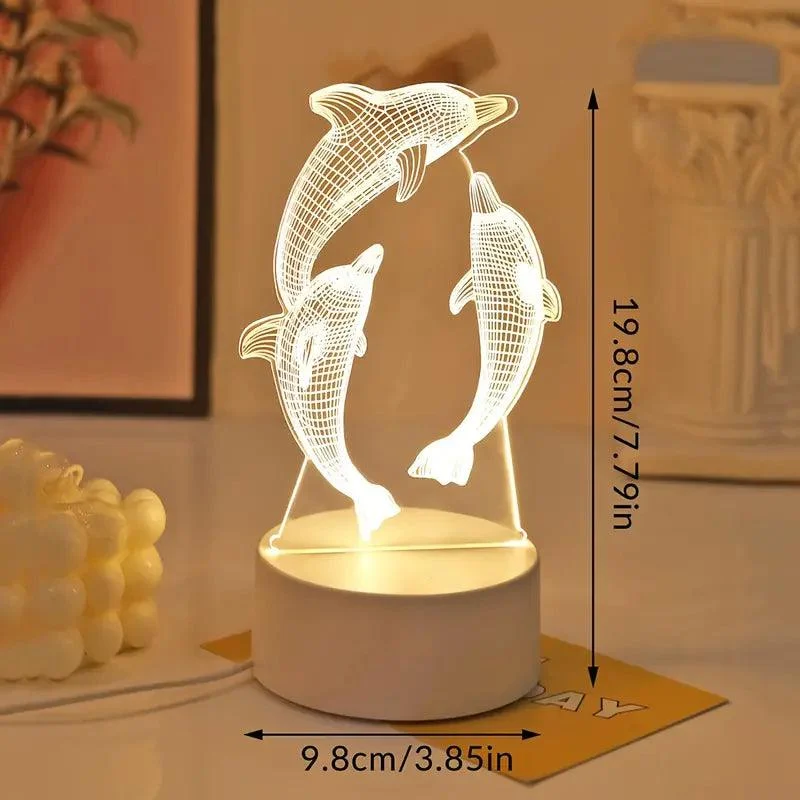 3D Illusions LED lamp My motif -  - #tag1#