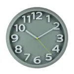 3D Large Numbers Silent Wall Clock 12.5 Inches Battery Operated