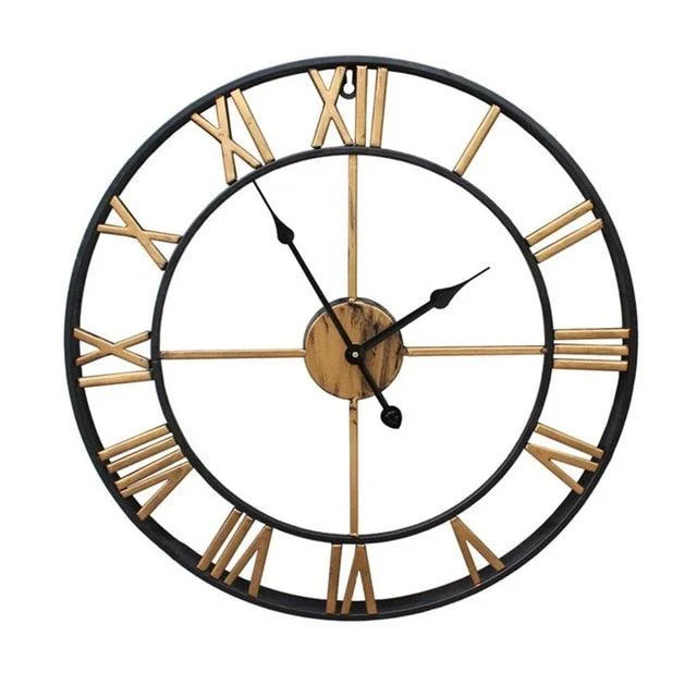 3D Large Roman Numerals Wall Clock Home -  - #tag1#