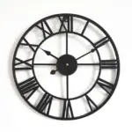 3D Large Roman Numerals Wall Clock Home tag1