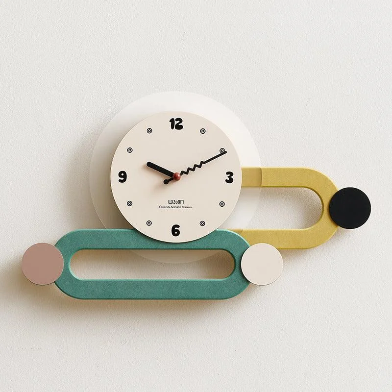 3D Long Decorative Wall Clock for Living Room -