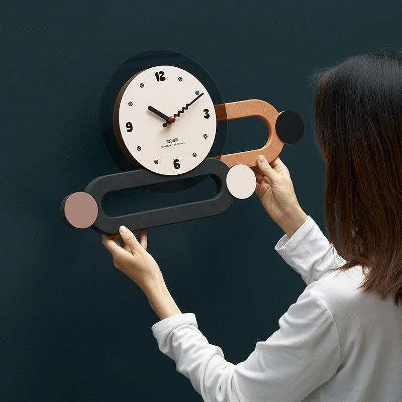3D Long Decorative Wall Clock for Living Room -