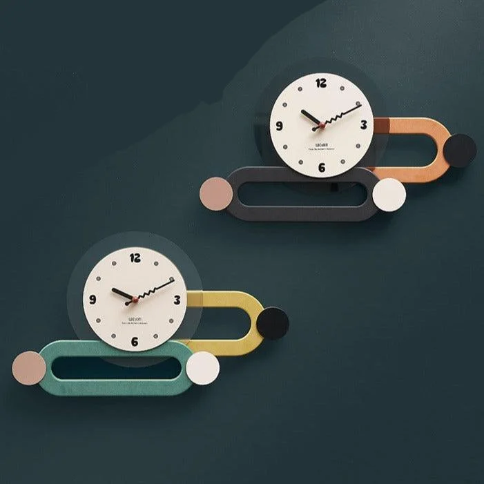3D Long Decorative Wall Clock for Living Room -