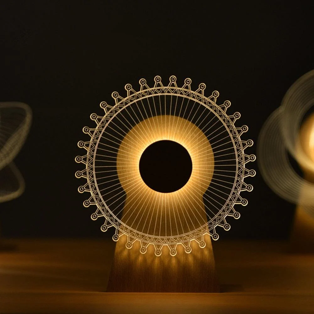 3D Musical Night Lamp - Lumina - Rotating Feature - LED Lighting -  - #tag1#