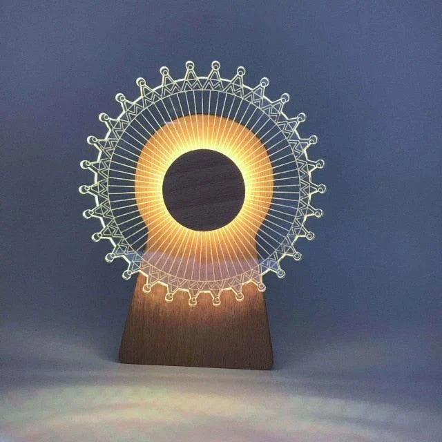 3D Musical Night Lamp - Lumina - Rotating Feature - LED Lighting -  - #tag1#