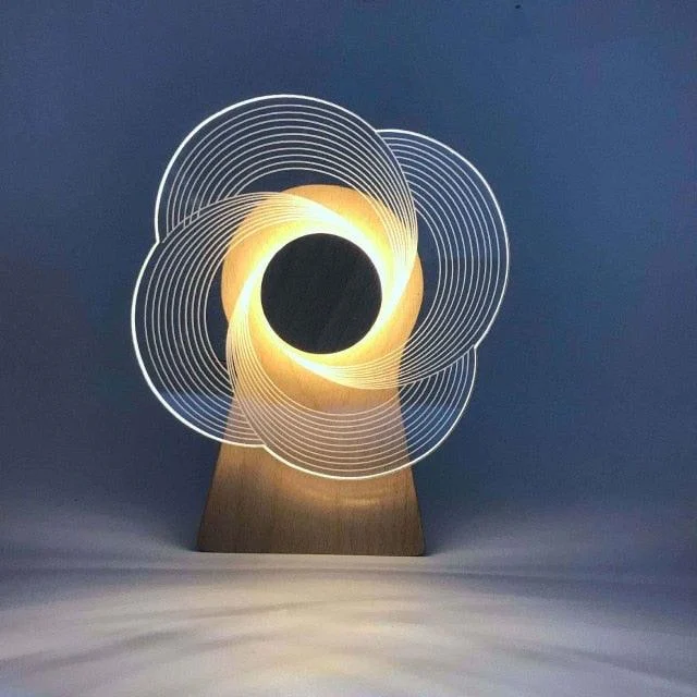 3D Musical Night Lamp - Lumina - Rotating Feature - LED Lighting -  - #tag1#