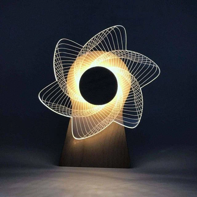 3D Musical Night Lamp - Lumina - Rotating Feature - LED Lighting -  - #tag1#