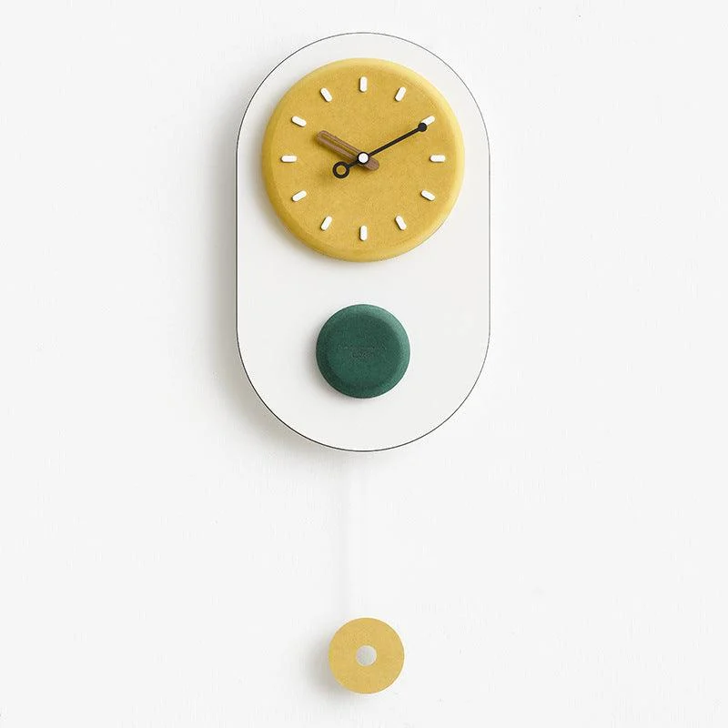 3D Nordic Pendulum Wall Clock for Living Room -