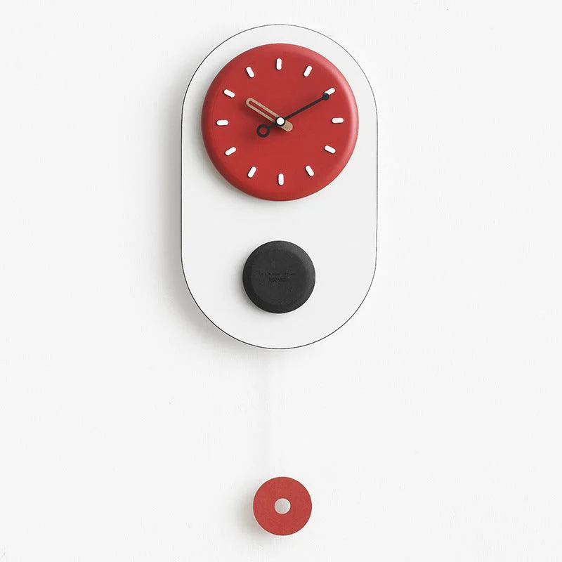 3D Nordic Pendulum Wall Clock for Living Room -