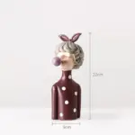 3D Pretty Girl Statue Modern Nordic Table Decor for Home