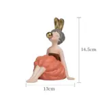 3D Pretty Girl Statue Modern Nordic Table Decor for Home