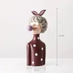 3D Pretty Girl Statue Modern Nordic Table Decor for Home