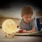 3D Printed Moon Lamp LED Decor Light Up Your Night