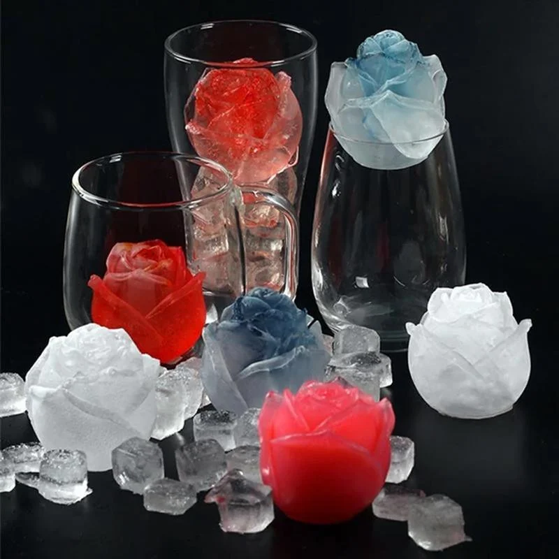 3D Silicone Rose Shape Ice Cube Mold -  - #tag1#
