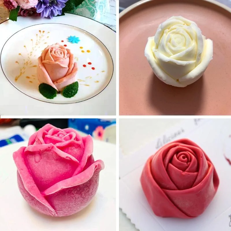 3D Silicone Rose Shape Ice Cube Mold -  - #tag1#