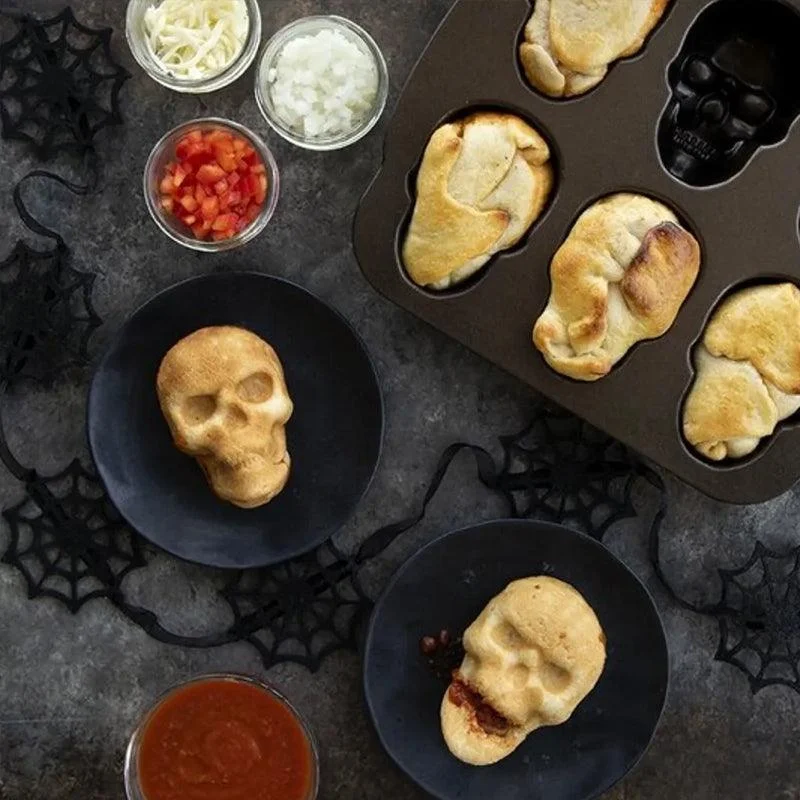 3D Skull Mold - Aluminum Baking Pan -  - #tag1#