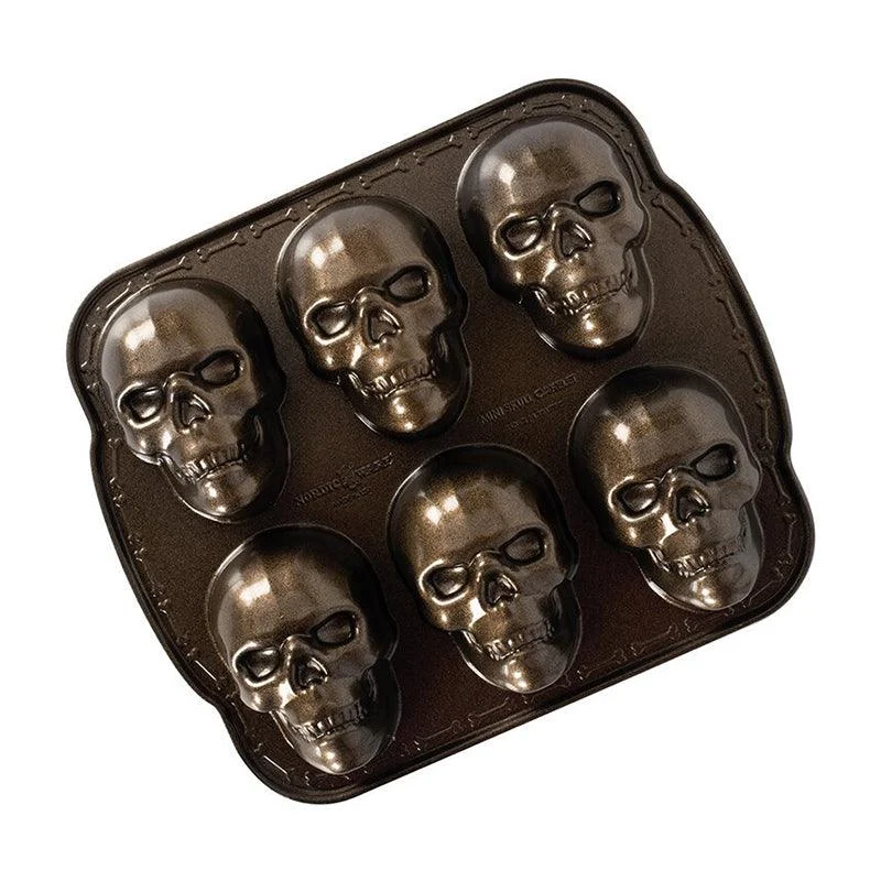 3D Skull Mold - Aluminum Baking Pan -  - #tag1#
