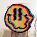 3D Smiling Face Hand Crafted Rug